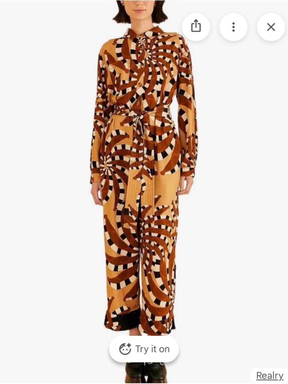 Farm Rio Mixed Bananada Jumpsuit, M